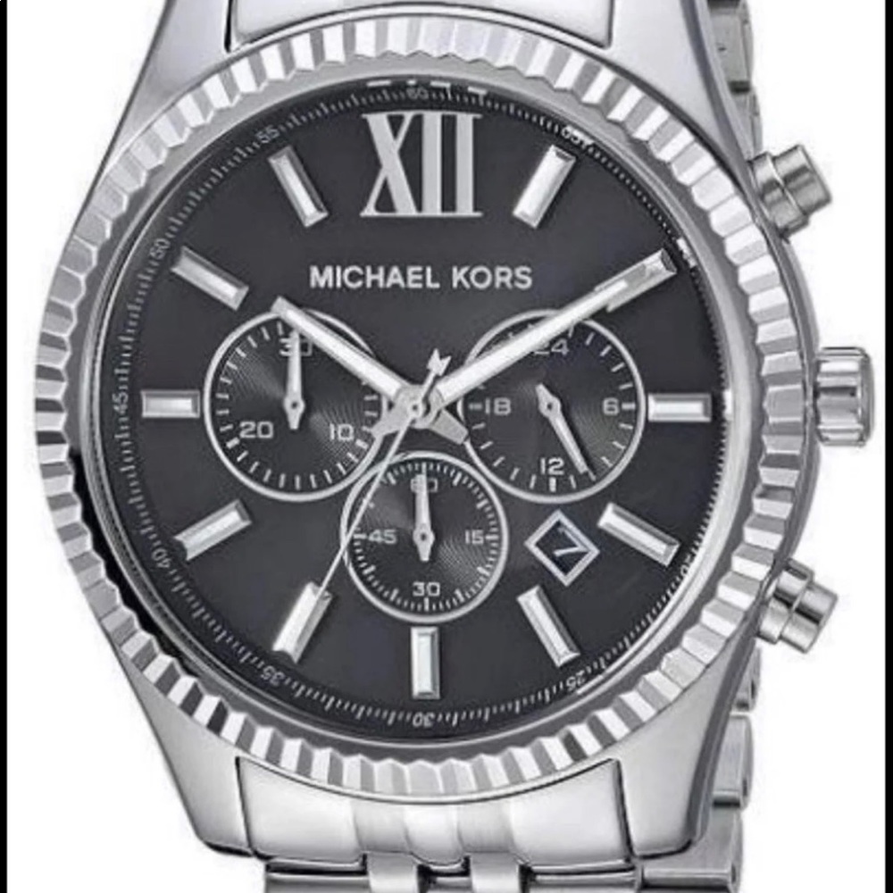 MK Silver Watch MK8602